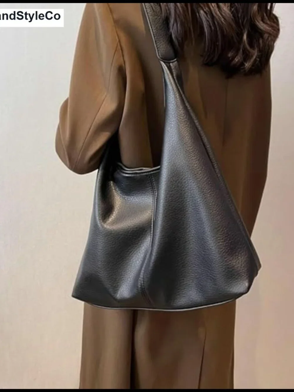 Hobo Bag for Women Soft PU Leather Shoulder Purse 2pcs Work Tote